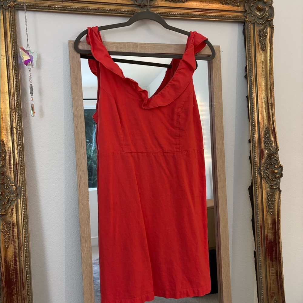 Old Navy Coral Smocked Dress